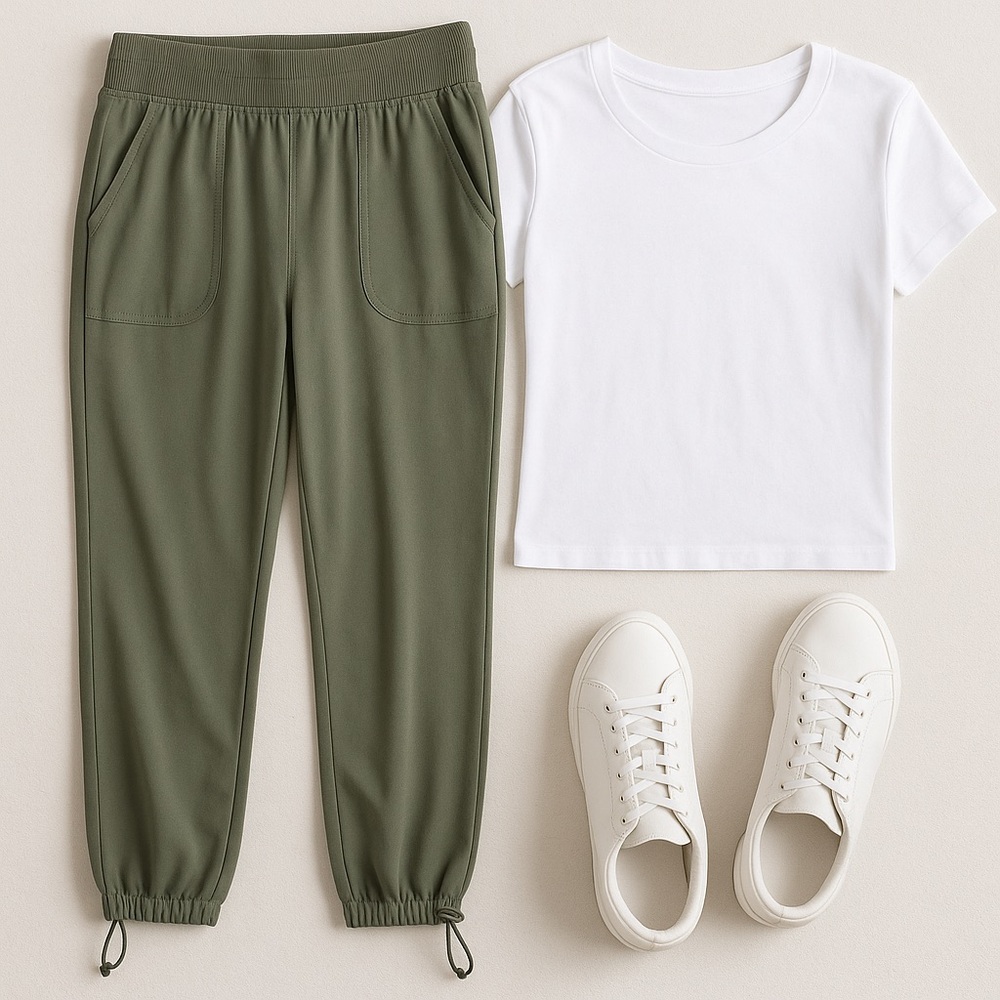 Rachel Zoe Olive Green Joggers – Women’s Medium